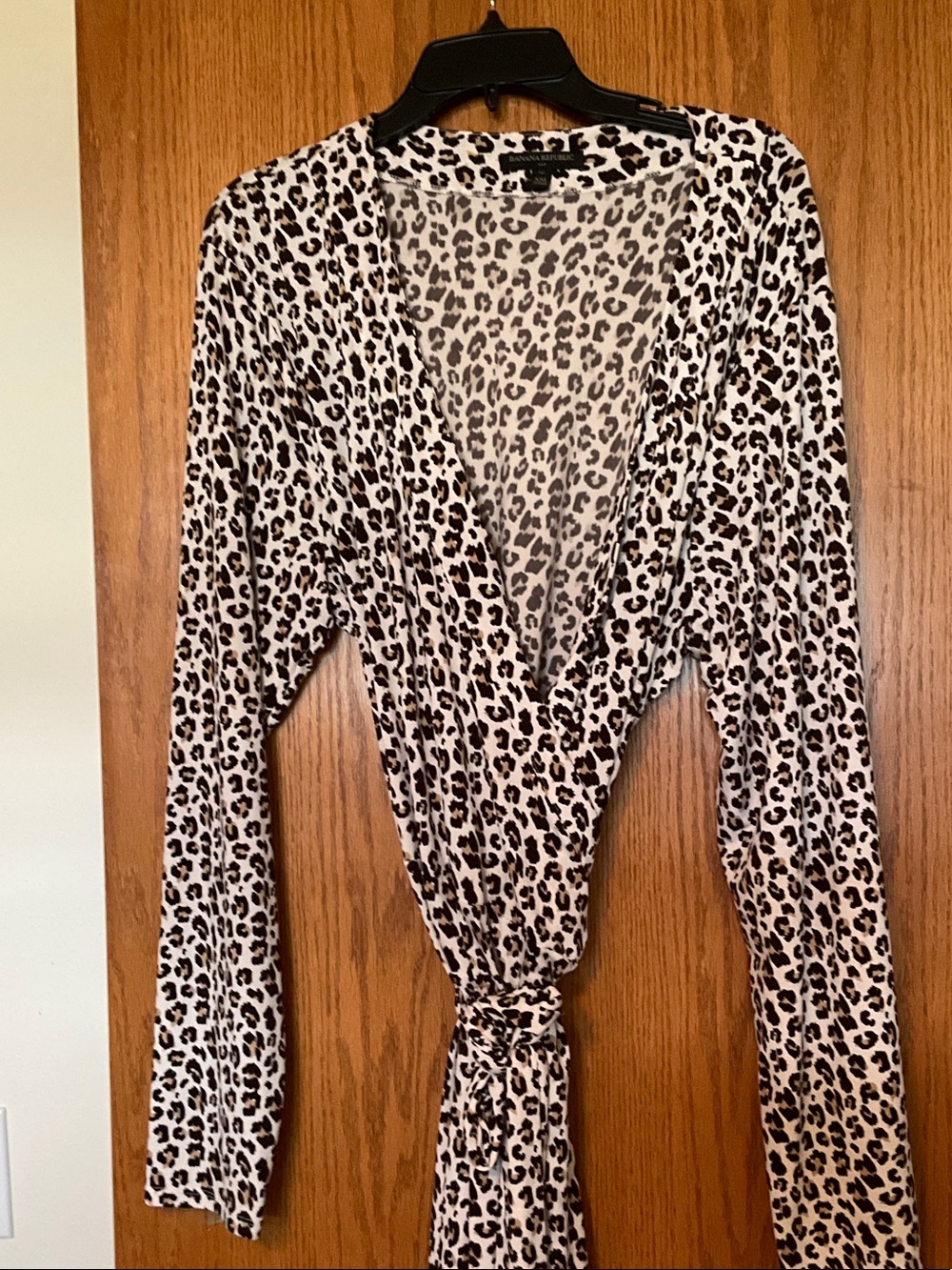 Banana Republic Leopard Print Wrap Dress